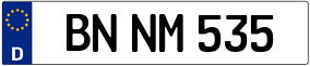 Trailer License Plate